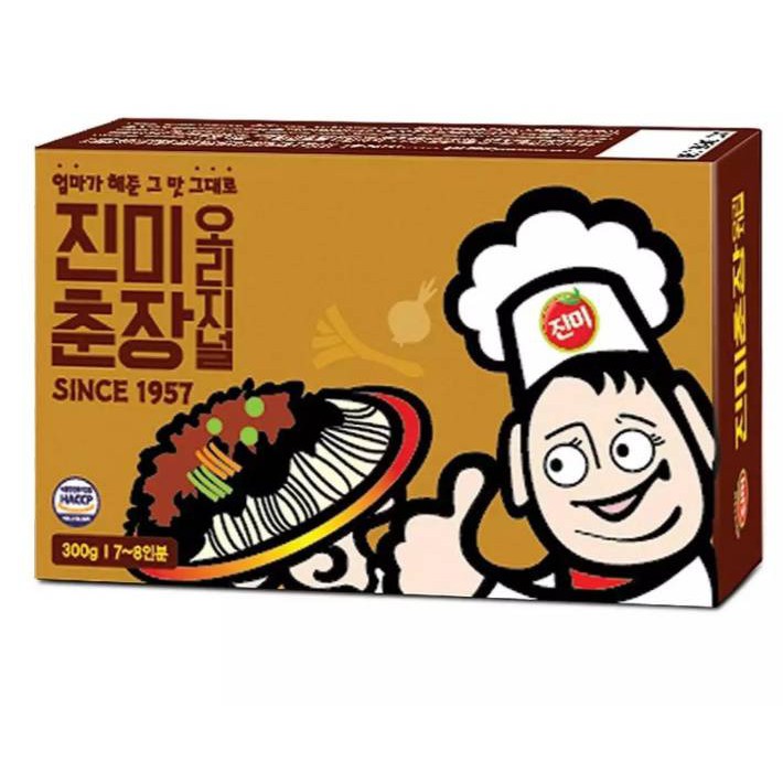 ภาพหน้าปกสินค้าซอสจาจังเมียน (ชุนจัง) jjajangmyeon sauce jinmi chunjang 진미춘장 300g.