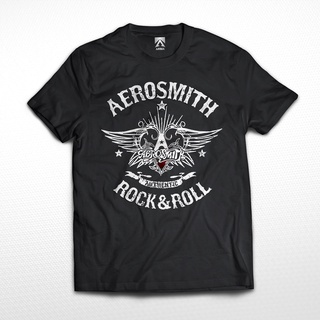 เสื้อยืด พิมพ์ลายวงร็อค BAND AEROSMITH ร็อคแอนด์โรล ดนตรีร็อค เมทัล ของแท้ สําหรับผู้ชาย และผู้หญิง