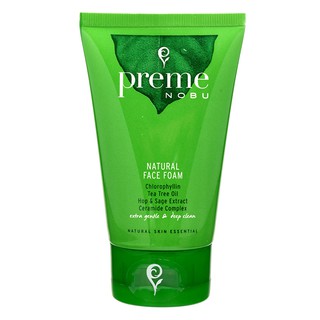 โฟมล้างหน้า พรีมโนบุ สีเขียว 30 กรัม PREME NOBU NATURAL FACE FOAM x 1หลอด