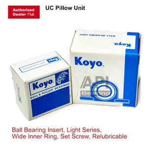 KOYO แบริ่ง UC206-J ตลับลูกปืน Bearing Units UC 206 D ( เพลา 30 mm. ) UC 206 D1 รูมิล ของแท้ 100%