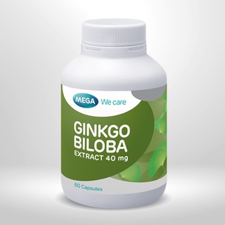 Ginkgo Biloba Extract 40 mg.