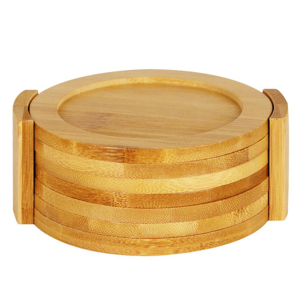 ที่รองภาชนะ-ที่รองแก้วกลมไม้ไผ่-bamboo-6ชิ้น-ชุด-อุปกรณ์บนโต๊ะอาหาร-ห้องครัวและอุปกรณ์-coaster-fs-t004-bamboo-round-6pcs
