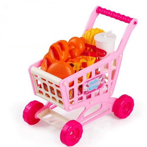 ภาพหน้าปกสินค้าShopping Cart รถเข็นชอปปิ้ง พร้อมอุปกรณ์ครบชุด จากร้าน winwintoyshop บน Shopee