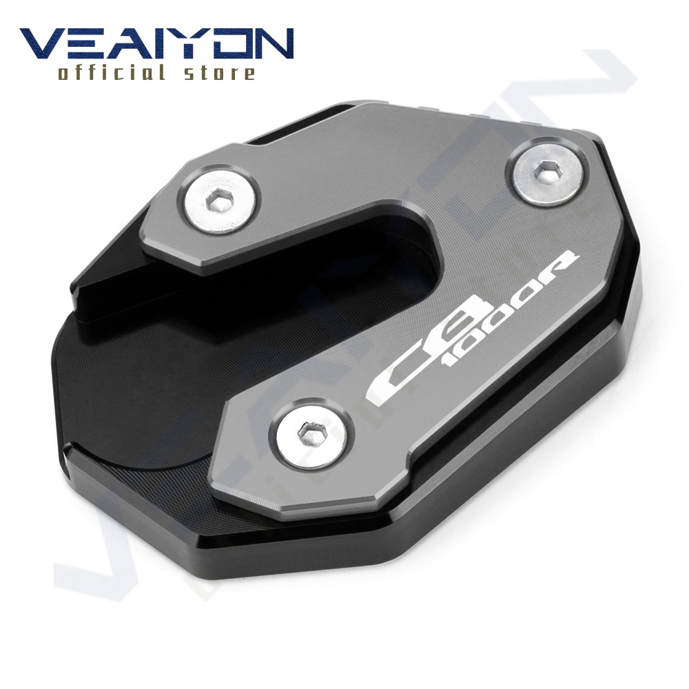 Motorcycle Kickstand Pad Extension For Honda Goldwing GL1800 2018-2020 - Aluminum Side Stand Enlarger, Black - View #9