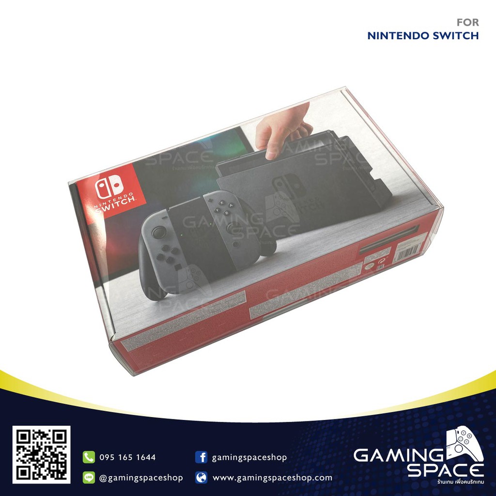 ภาพหน้าปกสินค้ากล่องพลาสติกใส สำหรับเครื่อง Nintendo Switch (กล่องขาว / กล่องแดง) กันรอย ป้องกันรอยขีดข่วน Plastic Protector Box Case จากร้าน gamingspaceshop บน Shopee