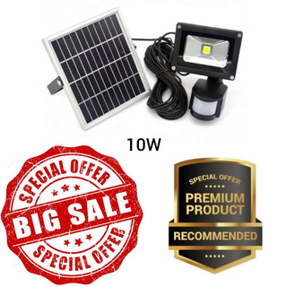 LED Solar light 10W ไฟติดผนังโซล่าเซลล์พลังงานแสงอาทิตย์ + Motion sensor