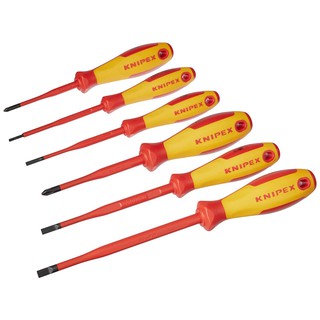 KNIPEX Screwdriver Set VDE ชุดไขควงหุ้มฉนวนกันไฟฟ้า รุ่น 002012V02