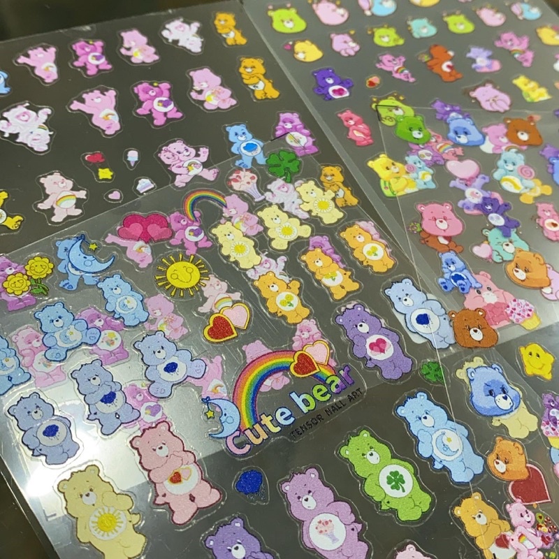 สติ้กเกอร์เล็บ-carebear