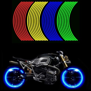 ภาพหน้าปกสินค้า16 PCs Universal Waterproof รถจักรยานยนต์ ขอบล้อสติ๊กเกอร์สะท้อนแสง รูปลอก 18\'/17\' ดุมล้อ ที่เกี่ยวข้อง