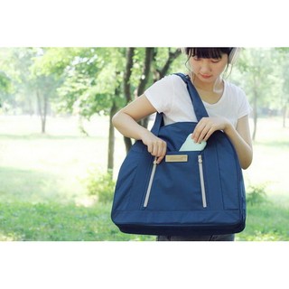 WISE TRAVELER SHOPPER BAG สีน้ำเงิน