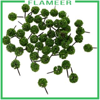 ( Flameer ) โมเดลต้นไม้ขนาด 1 : 150 N Scale 3 ซม . 50 ชิ้น