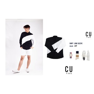 ภาพขนาดย่อของภาพหน้าปกสินค้าใส่CODE : MAY10MA เสื้อเชิ้ต แขนยาว ผ้า คอตตอน Cotton (17แบบ) สีขาว สีดำ สีกรม : Minimal Edition : CU PANTS. จากร้าน glicojung บน Shopee ภาพที่ 6