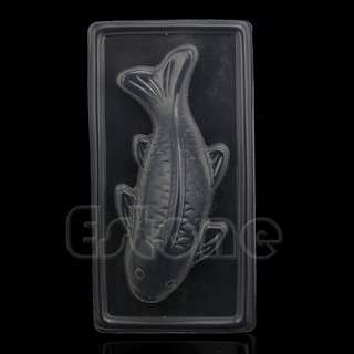 ✿3D Koi Fish Plastic Cake Chocolate Mould Jelly Handmade Sugarcraft Mold DIY