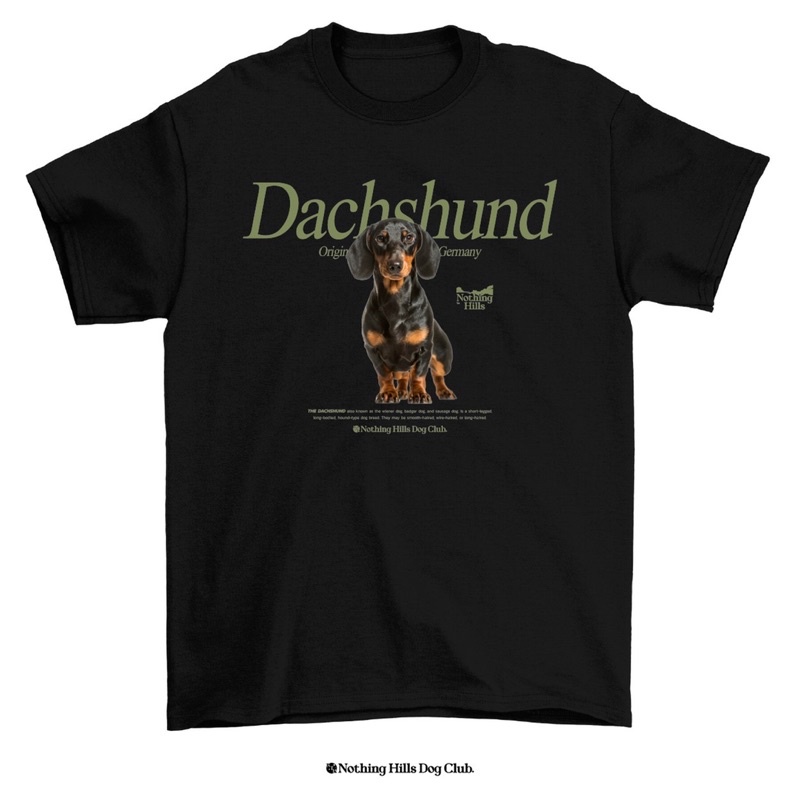 เสื้อยืดลาย-dachshund-ดัชชุน-classic-cotton-unisex-by-nothing-hills-ใหม่