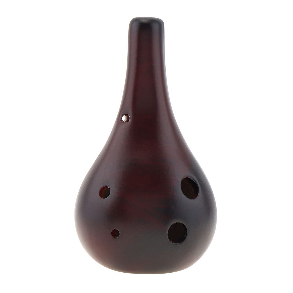 เครื่องดนตรีขลุ่ยเซรามิค-alto-c-tone-ocarina-6-หลุม-พร้อมเชือกแขวน-สีดํา-สําหรับผู้เริ่มต้น