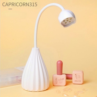 Capricorn315(❤ ω ❤) โคมไฟ Led Uv ชาร์จ Usb แบบพกพา สําหรับทําเล็บเจล