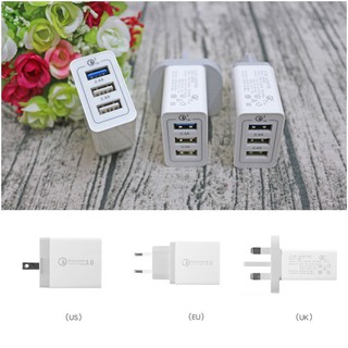 30 W Quick Charge Qc 3 . 0 3 พอร์ต Usb Hub อะแดปเตอร์ชาร์จติดผนัง Xx Cbel 30 30 % Xx