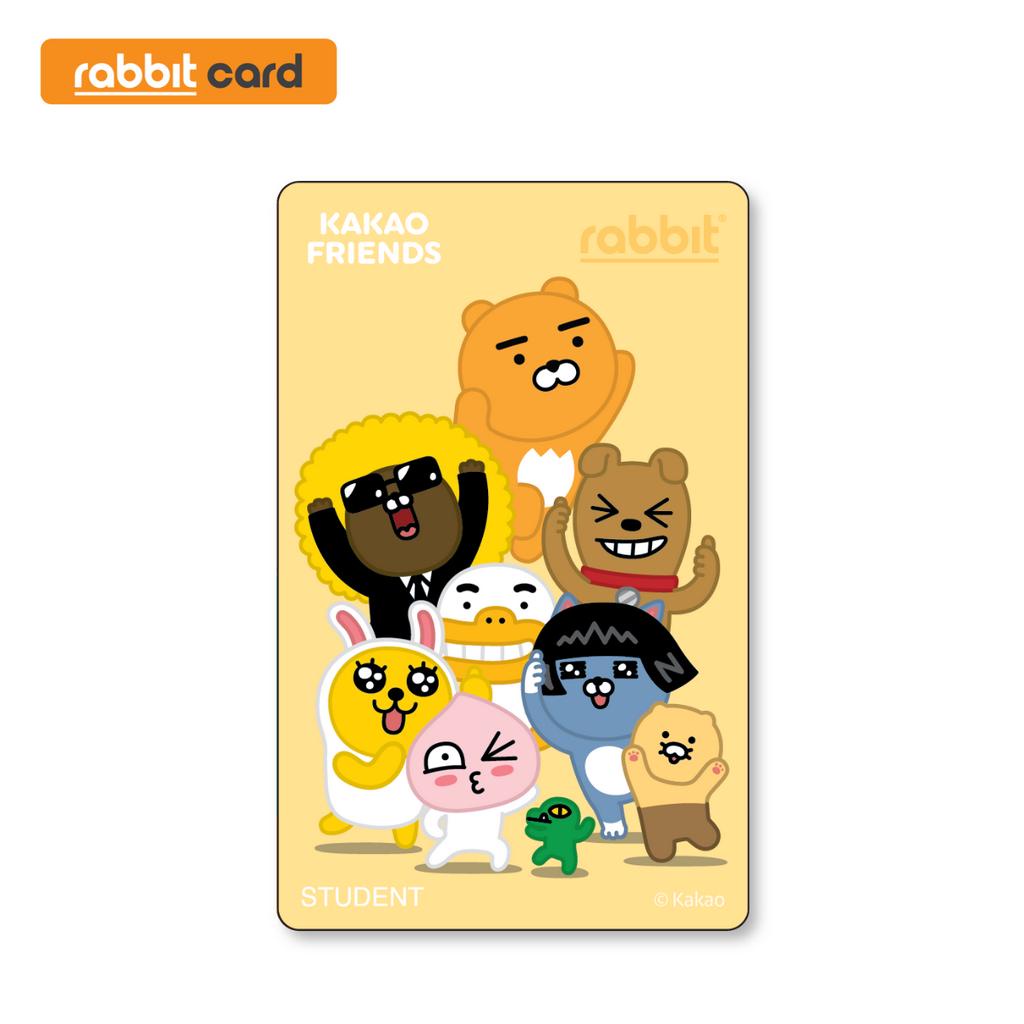 รูปภาพสินค้าแรกของRabbit Card บัตรแรบบิท KAKAO FRIENDS สำหรับนักเรียน-นักศึกษา (FRIENDS)