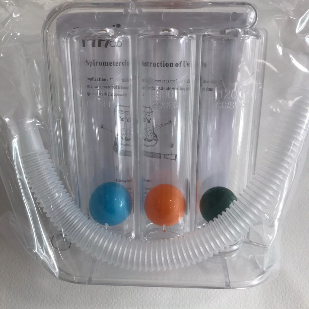 อุปกรณ์ดูด-เป่าบริหารปอด-ชุดเป่าบริหารปอด-triballs-incentive-spirometer-ยี่ห้อ-mf-lab