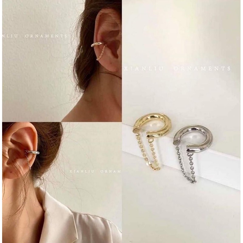 ear-cuff-ต่างหูหนีบ-ต่างหูคล้องหู