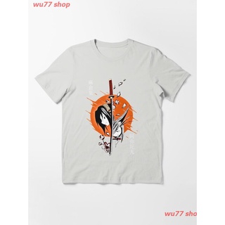 New Shaman King And Amidamaru Essential T-Shirt เสื้อยืดพิมพ์ลายการ์ตูนมังงะ ดผ้าเด้ง คอกลม cotton ความนิยม sale Unisex