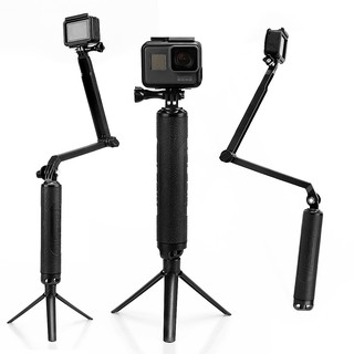 Telesin ขาตั้งกล้อง 3 ทาง ปรับได้ ทนทาน อุปกรณ์เสริม สําหรับ GoPro DJI Osmo Action กันลื่น