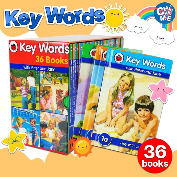 หนังสือเด็กภาษาอังกฤษ-ฝึกคำศัพท์-keywords-with-peter-and-jane-36-books