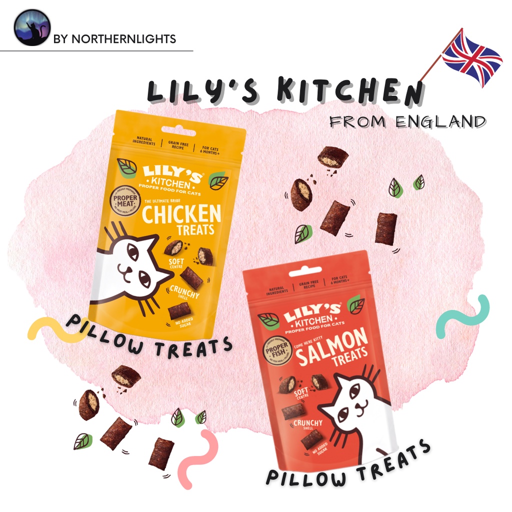 ขนมแมวกรุบๆ Lily's Kitchen Pillow Treats Shopee Thailand