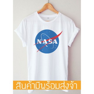 เสื้อยืดสีขาวเสื้อยืดผู้ชาย T-shirt NASAS-4XL