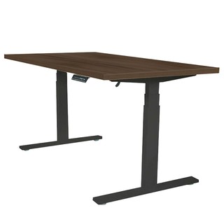 Desk STANDING DESK ERGOTREND SIT 2 STAND GEN2 180CM CLASSIC TEAK/BLACK Office furniture Home &amp; Furniture โต๊ะทำงาน โต๊ะท