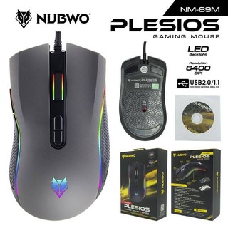 ภาพขนาดย่อของภาพหน้าปกสินค้าเมาส์เกมมิ่งมาโคร NUBWO PLESIOS NM-89M /nm90m USB Mouse Macro มี4สี จากร้าน prapakorn บน Shopee ภาพที่ 3
