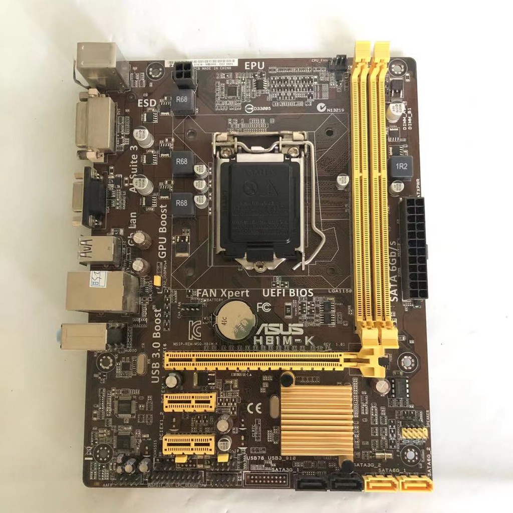 ภาพสินค้าAsus H81M-K Desktop Motherboard H81 Socket LGA 1150 i3 i5 i7 DDR3 16G Micro-ATX UEFI BIOS Original Used Mainboard จากร้าน yagao.th บน Shopee ภาพที่ 1
