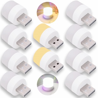 โคมไฟอ่านหนังสือ USB LED แบบนิ่ม ถนอมสายตา หลากสีสัน จํานวน 10 ชิ้น