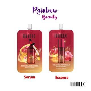 ภาพหน้าปกสินค้า(แบบซอง) Mille ซองสีแดงน้ำตบ Rose Cordy Pomegranate Booster Serum / Essence 6g.เซรั่ม / เอสเซนส์ บำรุงผิว ที่เกี่ยวข้อง