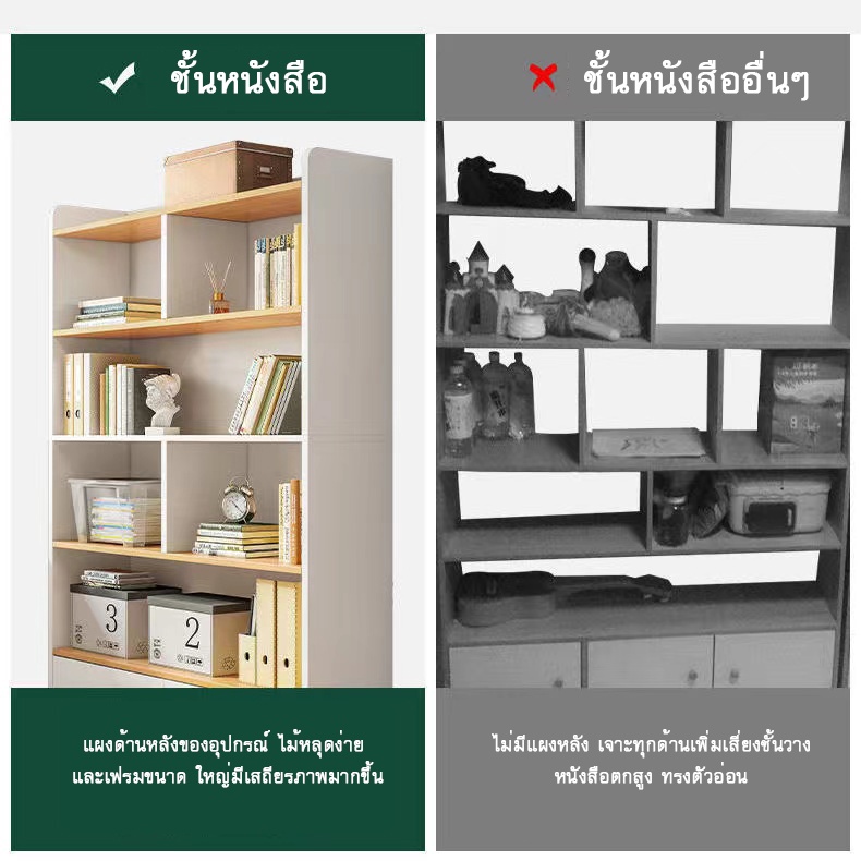 ตู้หนังสือ-ชั้นวางของ-ชั้นวางหนังสือมีลิ้นชักด้านล่าง-ตู้หนังสือชั้นวางหนังสือตู้เก็บของ-ตกแต่งห้อง-ตู้โชว์