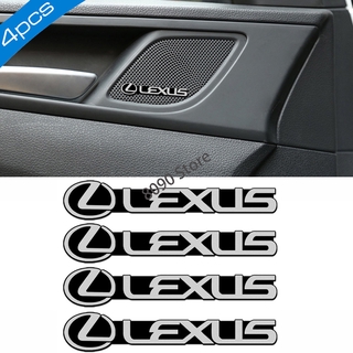 สติกเกอร์โลโก้รถยนต์ อัลลอย ขนาดเล็ก สําหรับตกแต่ง Lexus RX350 RX400 RX450 RX200T 4 ชิ้น ต่อชุด