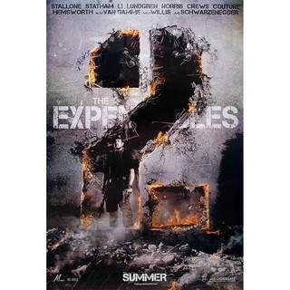 โปสเตอร์ หนัง โคตรคน ทีมเอ็กซ์เพนเดเบิ้ล The Expendables 2 2012 POSTER 24”x35” Inch Action Movie Sylvester Stallone V2