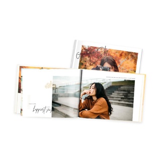 Photobook: โฟโต้บุ๊คปกแข็ง 8x6 อัลบั้มรูป ของขวัญให้แฟน - แต่งเองบนเว็บ, 40 หน้า