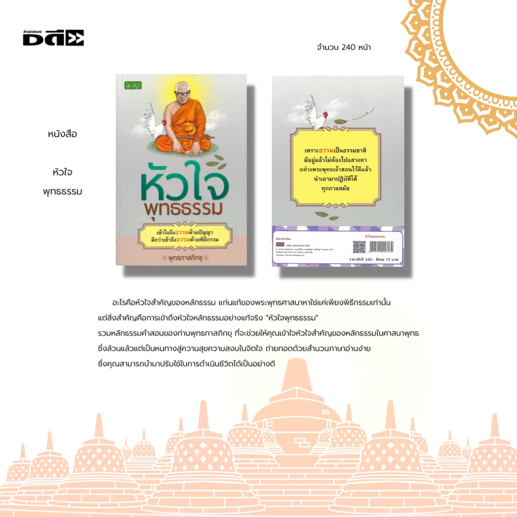 หนังสือ-หัวใจพุทธธรรม-รวมหลักธรรมคำสอนของท่านพุทธทาสภิกขุ-ที่จะช่วยให้คุณเข้าใจหัวใจสำคัญของหลักธรรมในศาสนาพุทธ