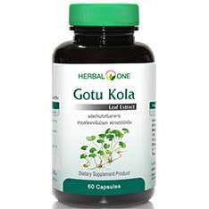 ภาพสินค้าHerbal One Gotu Kola เฮอร์บัลวัน สารสกัดใบบัวบก 60 แคปซูล ลดสิว ลดแผลเป็น จากร้าน wellcarepharm บน Shopee ภาพที่ 1