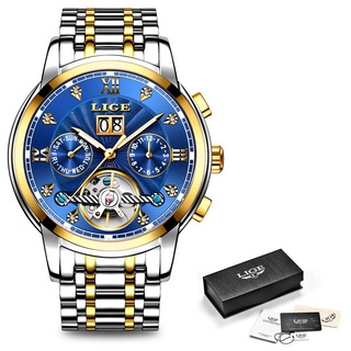 2019 Clock LIGE New Mens Watches Top Brand Luxury Automatic Mechanical Watch Men Full Steel Business