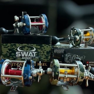 รอกตกปลา รอกเบท BISON SWAT BAITCASTING REEL ( หมุนซ้ายและหมุนขวา)