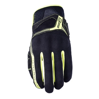 FIVE Advanced Gloves - RS3 Black/ Fluo Yellow - ถุงมือขี่รถมอเตอร์ไซค์