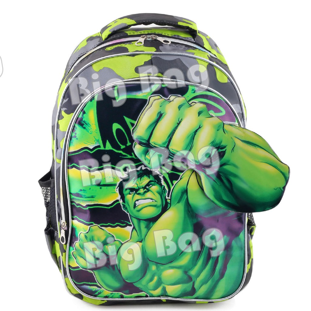 PTS - Boys School BACKPACK Character - HULK - PUNCH - COOL BACKPACK ...