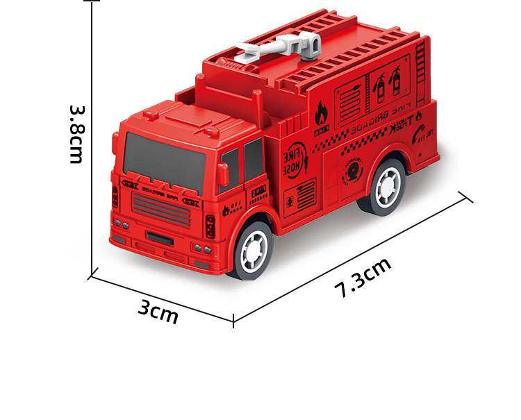 ภาพสินค้ารถของเล่น แบบถอยหลังแล้วปล่อย รถดับเพลิง ของเล่นสำหรับเด็ก 1 ชิ้น แบบสุ่ม จากร้าน allinmall.th บน Shopee ภาพที่ 7