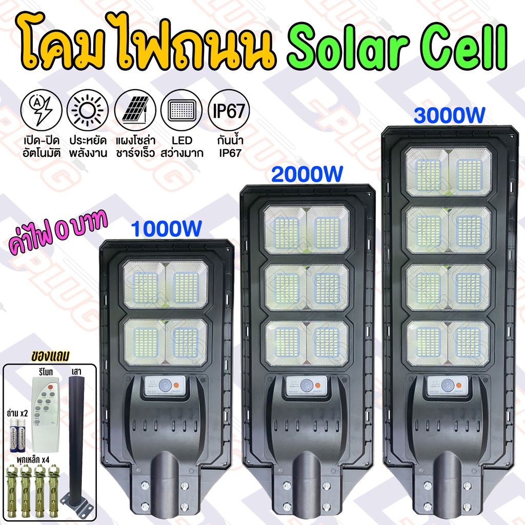 โคมถนนโซล่าเซลล์-ไฟถนนโซลาร์เซลล์-solar-cell-โคมไฟสปอร์ตไลท์