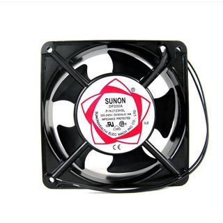 พัดลม 4นิ้วครึ่ง (4"1/2) SUNON DP200A P/N2123HSL 220-240v 0.14A ขนาด120×120×38mm  (รับประกันสินค้า 3 วัน)สินค้าพร้อมสรง