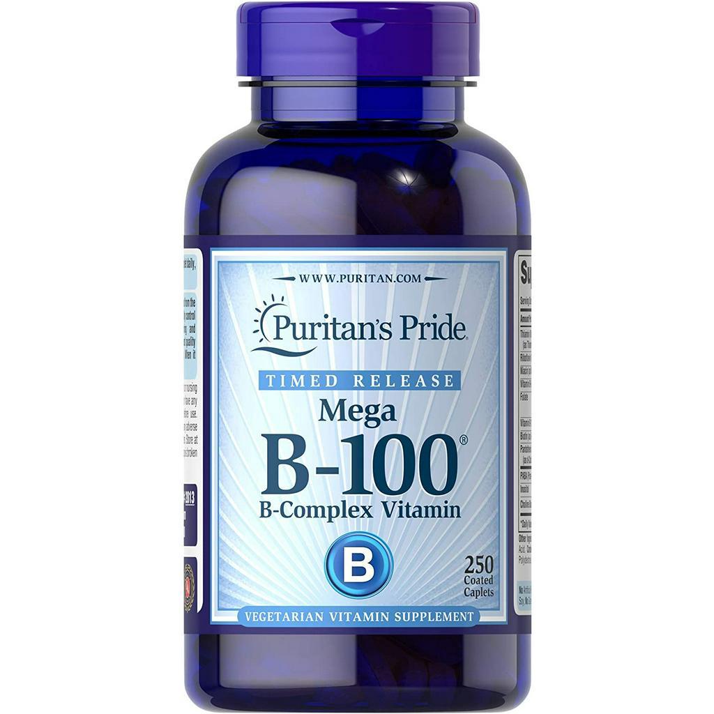 วิตามินบีรวม B-100 Complex Timed Release Supports Energy Metabolism ...