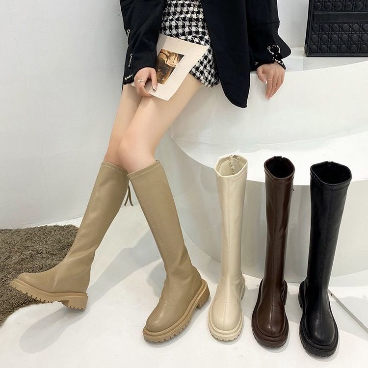 ภาพหน้าปกสินค้าhot sale รองเท้าผู้หญิงคุณภาพสูงรองเท้าแฟชั่นใหม่ส้นแบนรองเท้าหนังบางสูงด้านบนรองเท้าผู้หญิง จากร้าน sants51 บน Shopee