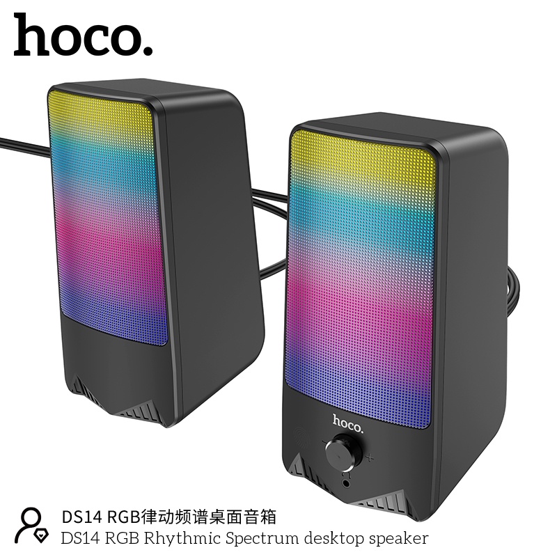 new-hoco-ds14-ลำโพงคอม-คอมพิวเตอร์ตั้งโต๊ะแล็ปท็อป-ลำโพงเดสก์ท็อป-ลำโพงสเตอริโอขนาดเล็ก-usb-เสียงสเตอริโอ-พร้อมส่ง